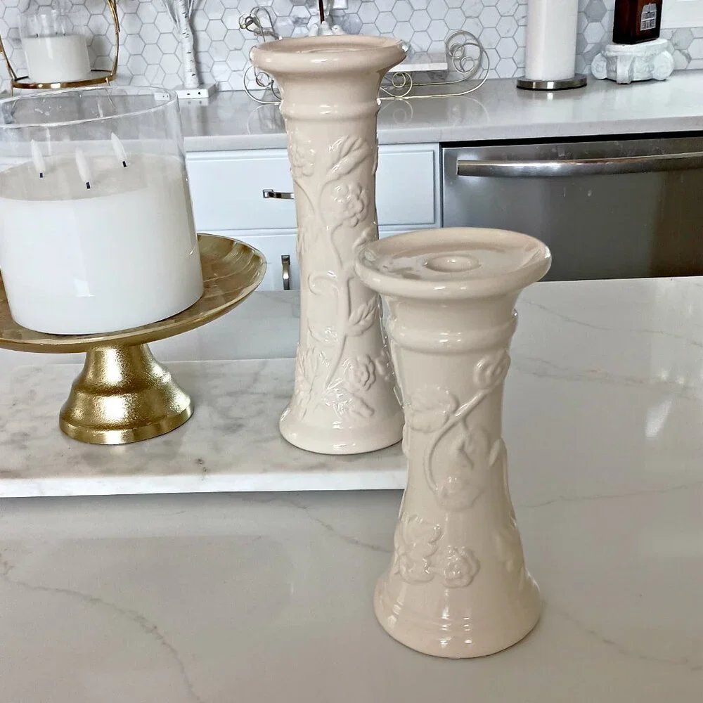 EXQUISITE Floral CANDLE HOLDERS OH MY